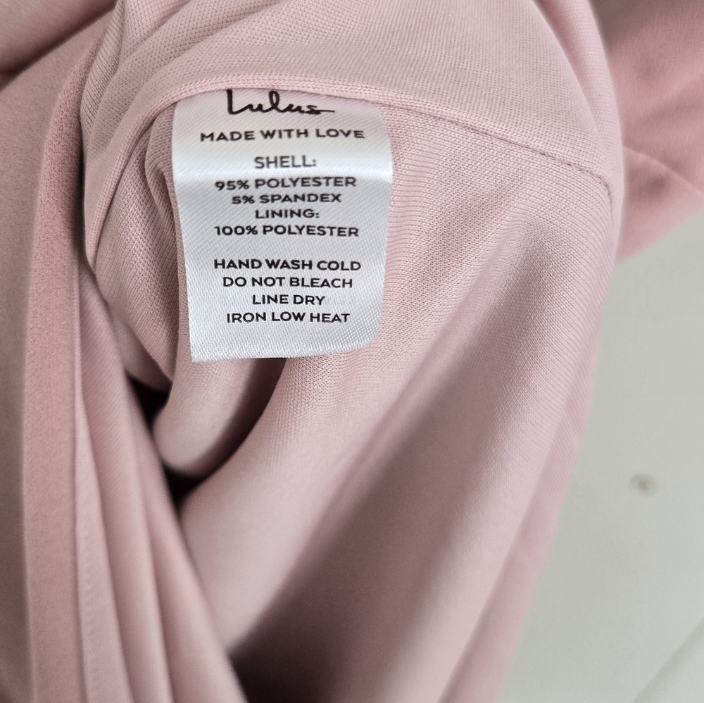 NWT Lulu's Pink One-Shoulder Midi Dress-Size S - Picture 4 of 9